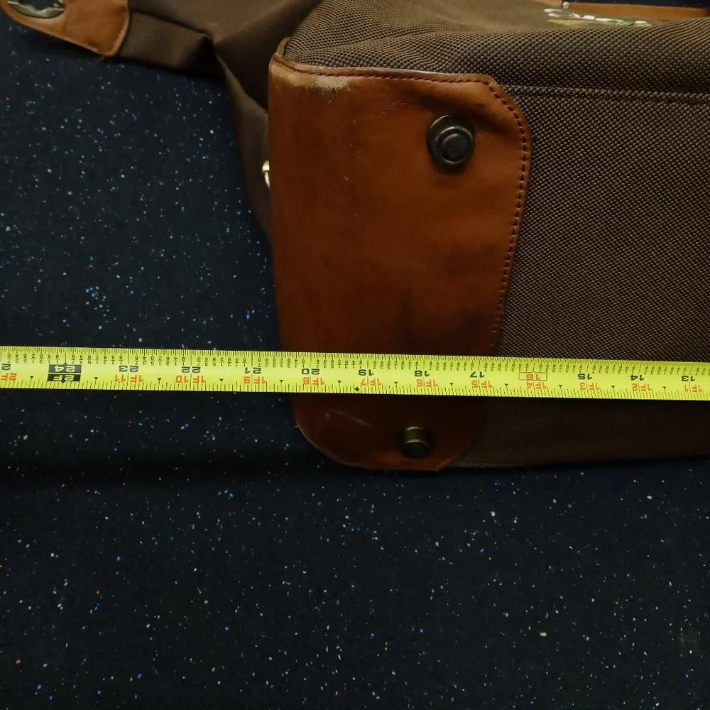 Tommy Bahama PARADISE Travel Bag Luggage Carry on Shoulder Strap Canvas Leather